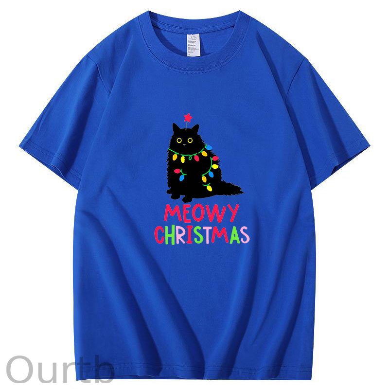 Meowy Christmas Cat T-Shirt