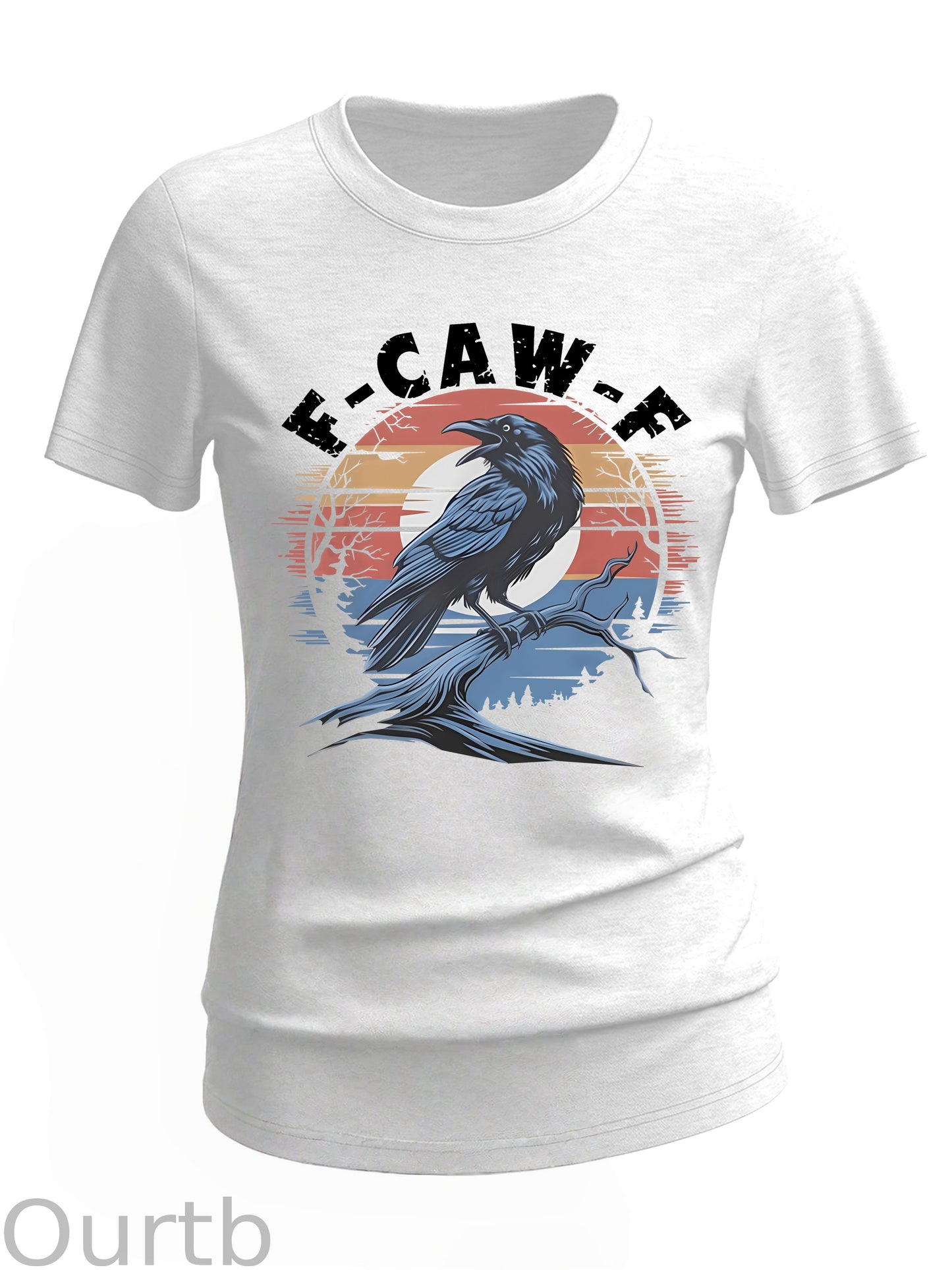 Women's Vintage F-Caw-F Crow Cotton Blend T-Shirt