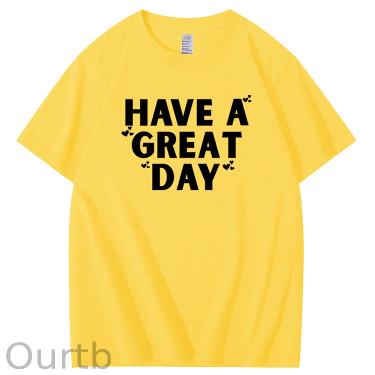 Have A Great Day Pattern100% Cotton T-Shirt