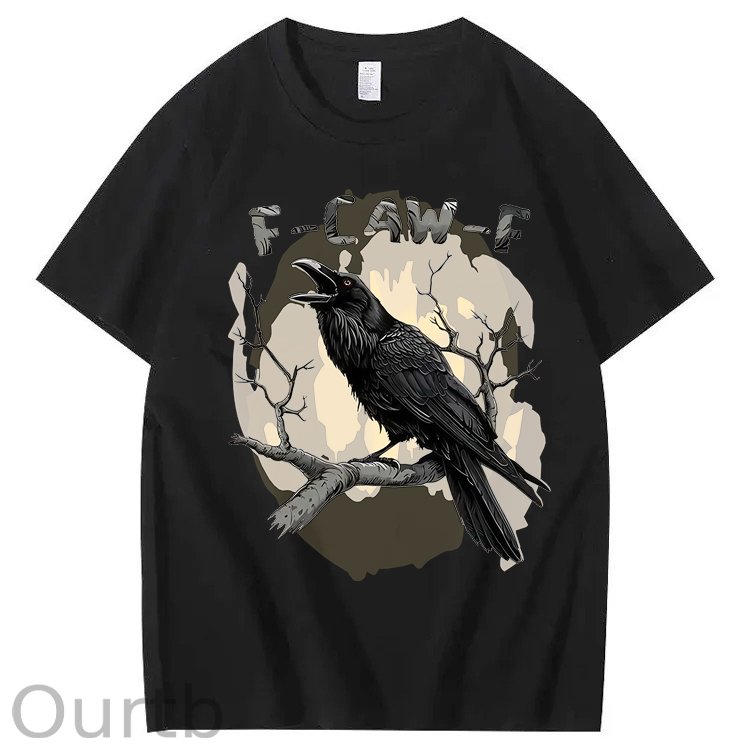 F-Caw-F Crow 100% Cotton T-Shirt