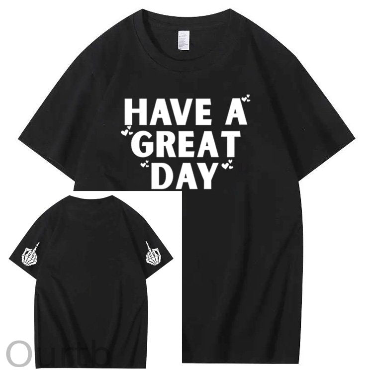 Have A Great Day Pattern100% Cotton T-Shirt