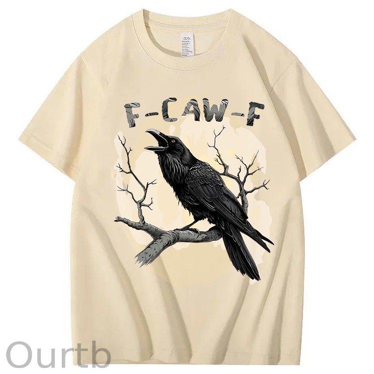 F-Caw-F Crow 100% Cotton T-Shirt