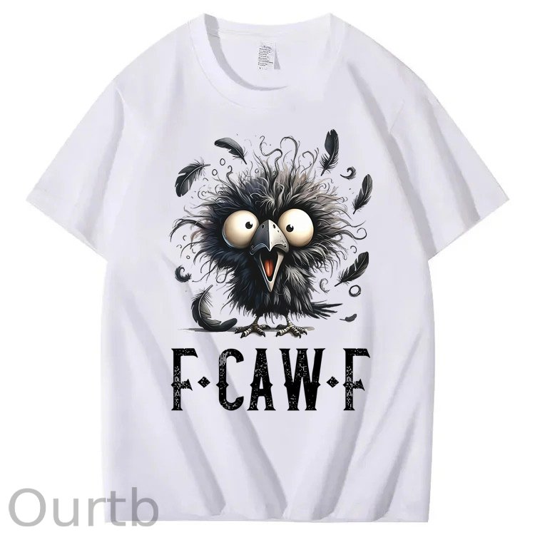 F-Caw-F Crow Raven 100% Cotton T-Shirt