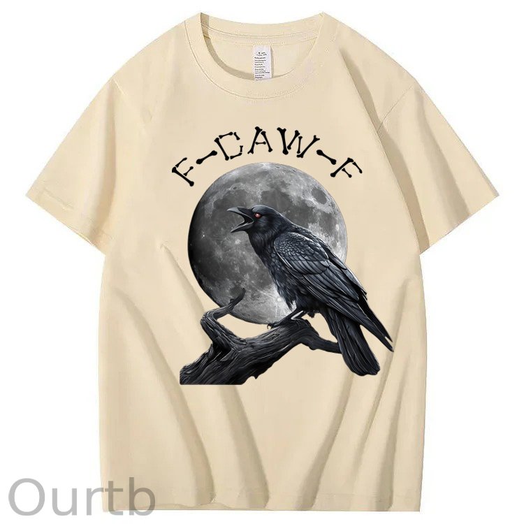 F-Caw-F Crow Raven 100% Cotton T-Shirt