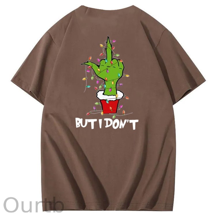 Christmas But I Don't  Pattern  100% Cotton T-Shirt