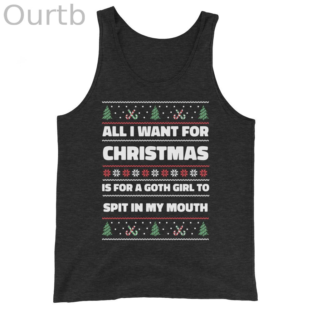 All I Want For Christmas is a Goth Girl Unisex Tank Top