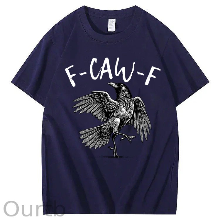 F-Caw-F Crow Raven 100% Cotton T-Shirt