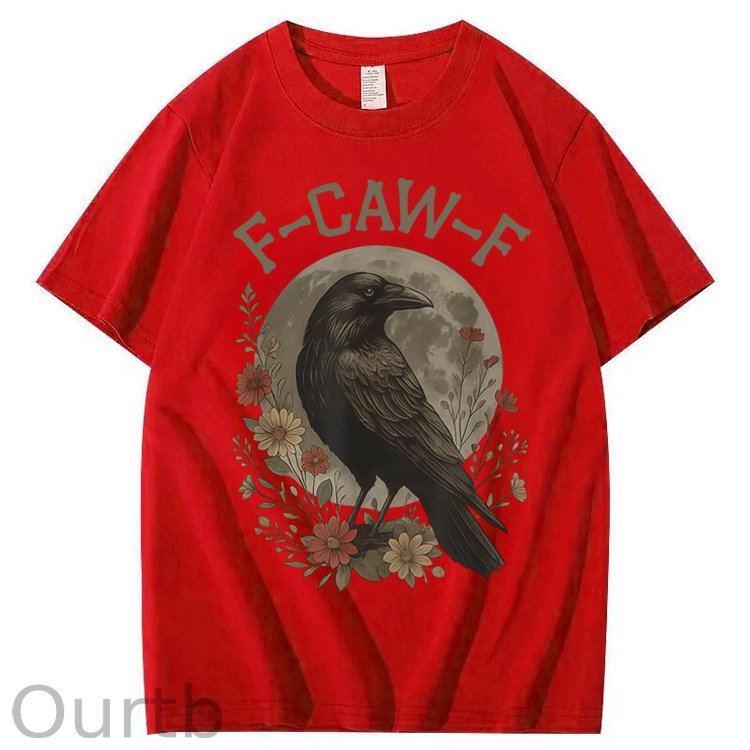 F-Caw-F Crow Raven 100% Cotton T-Shirt