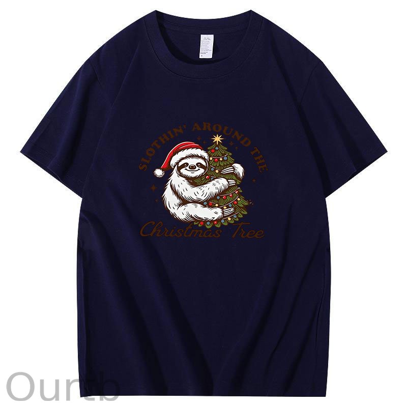 Slothin Around the Christmas Tree T-Shirt