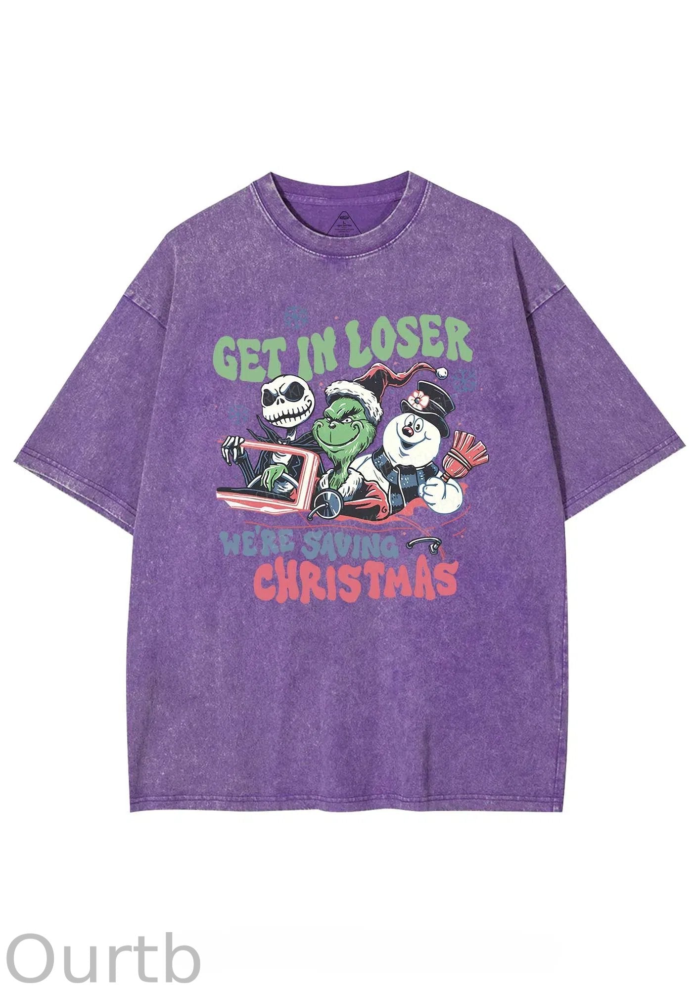 Christmas We're Saving Retro Washed Tee