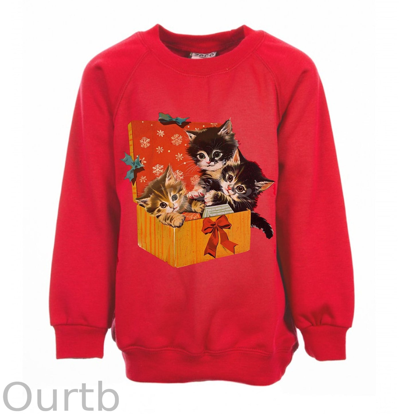 Cute Cat Christmas Sweatshirt