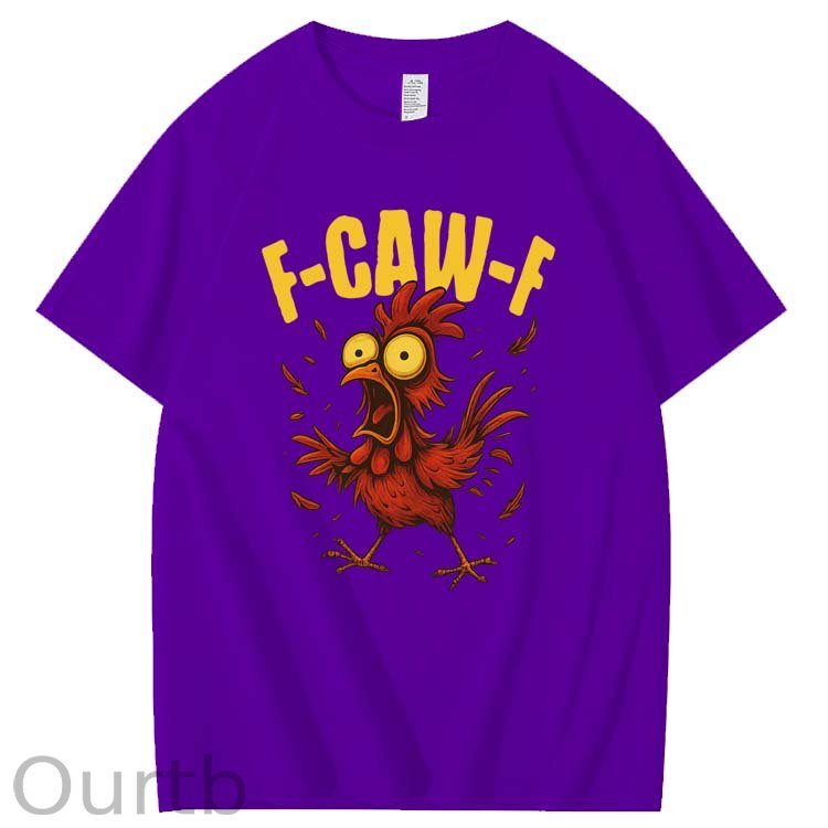 F-Caw-F Crazy Hot Chickens Pattern100% Cotton T-Shirt