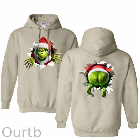 Christmas Funny  Pattern 100% 300g Cotton Classic Hoodie