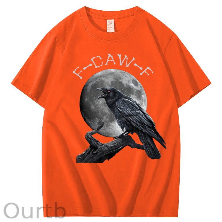 F-Caw-F Crow Raven 100% Cotton T-Shirt