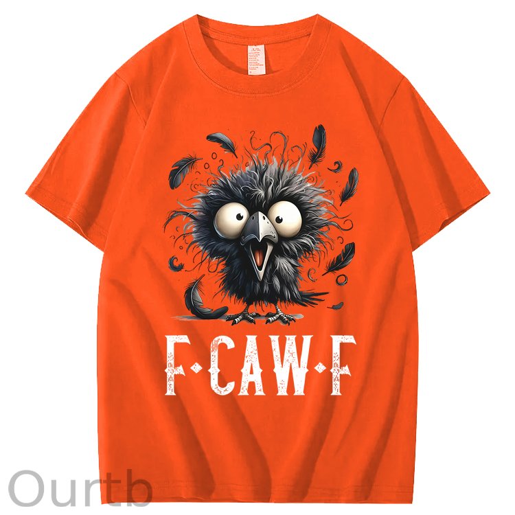 F-Caw-F Crow Raven 100% Cotton T-Shirt