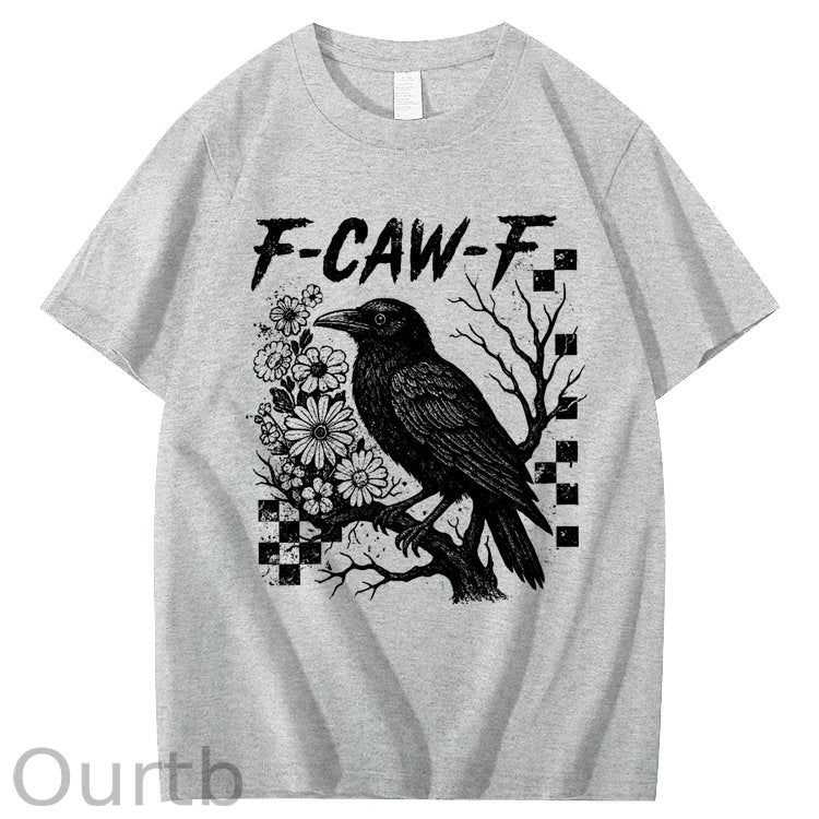 F-Caw-F Crow 100% Cotton T-Shirt