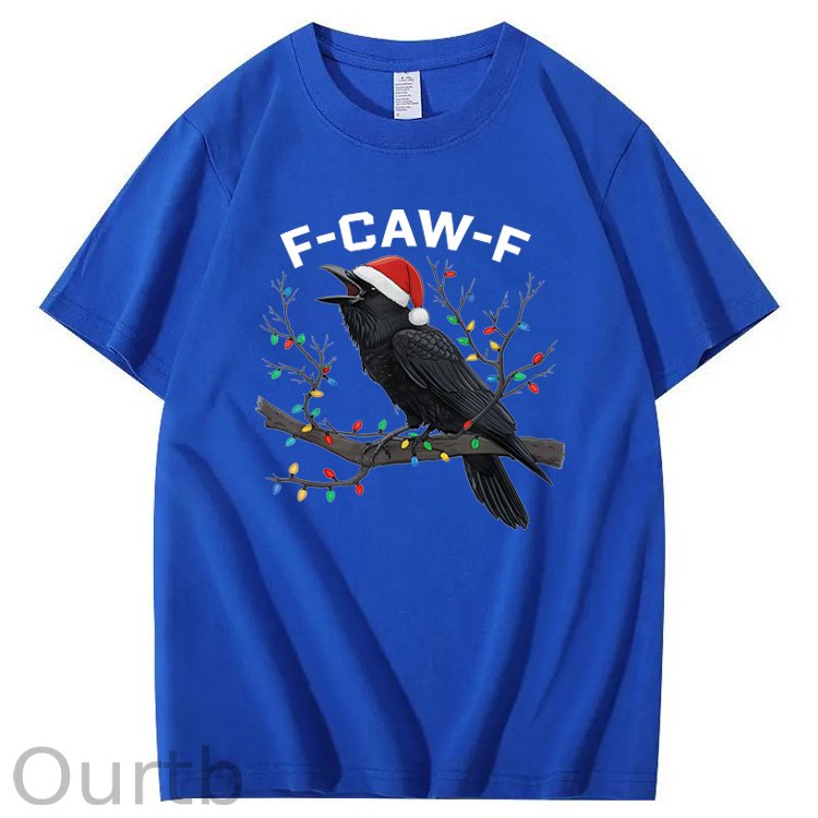 Christmas F-Caw-F Pattern100% Cotton T-Shirt