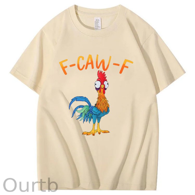 F-Caw-F Chicken Pattern100% Cotton T-Shirt