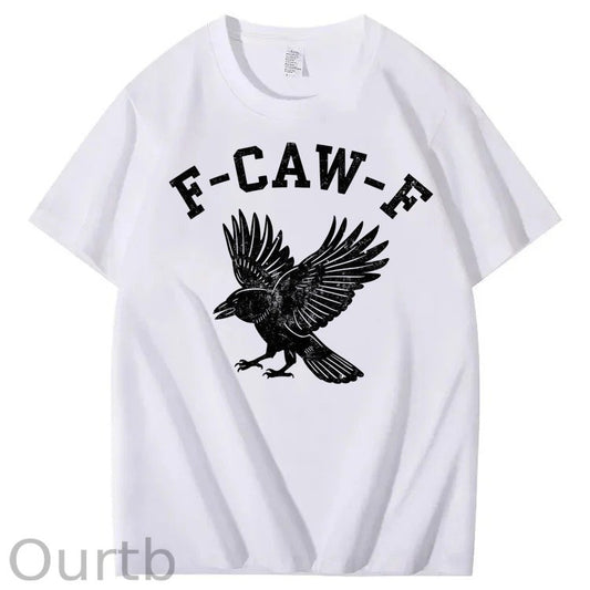 F-Caw-F Crow Raven 100% Cotton T-Shirt