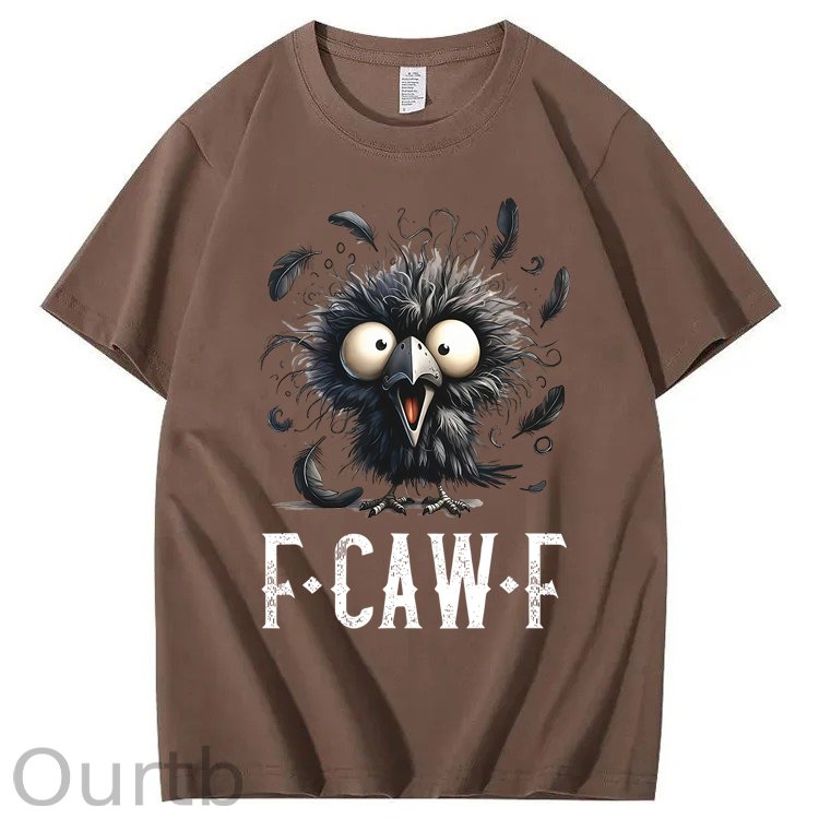 F-Caw-F Crow Raven 100% Cotton T-Shirt