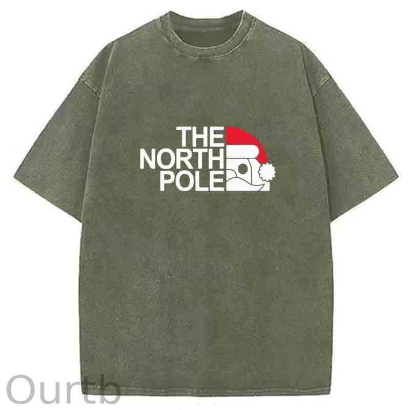 The North Pole Christmas Washed T-Shirt